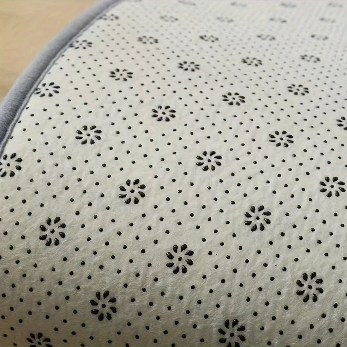 Thickened Special-Shaped Flannel Bathroom Absorbent Non-Slip Toilet Shower Floor Mat