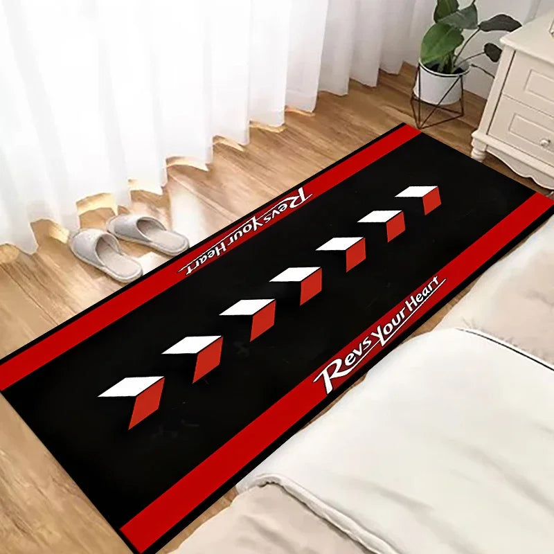 VIKAMA Racing Car Long Non-Slip Area Rug