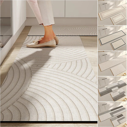 Super absorbent anti-slip bath mat