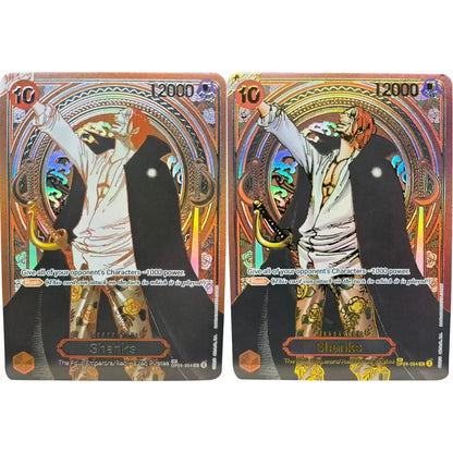 One Piece Luffy Teach Shanks English Anime Card Set