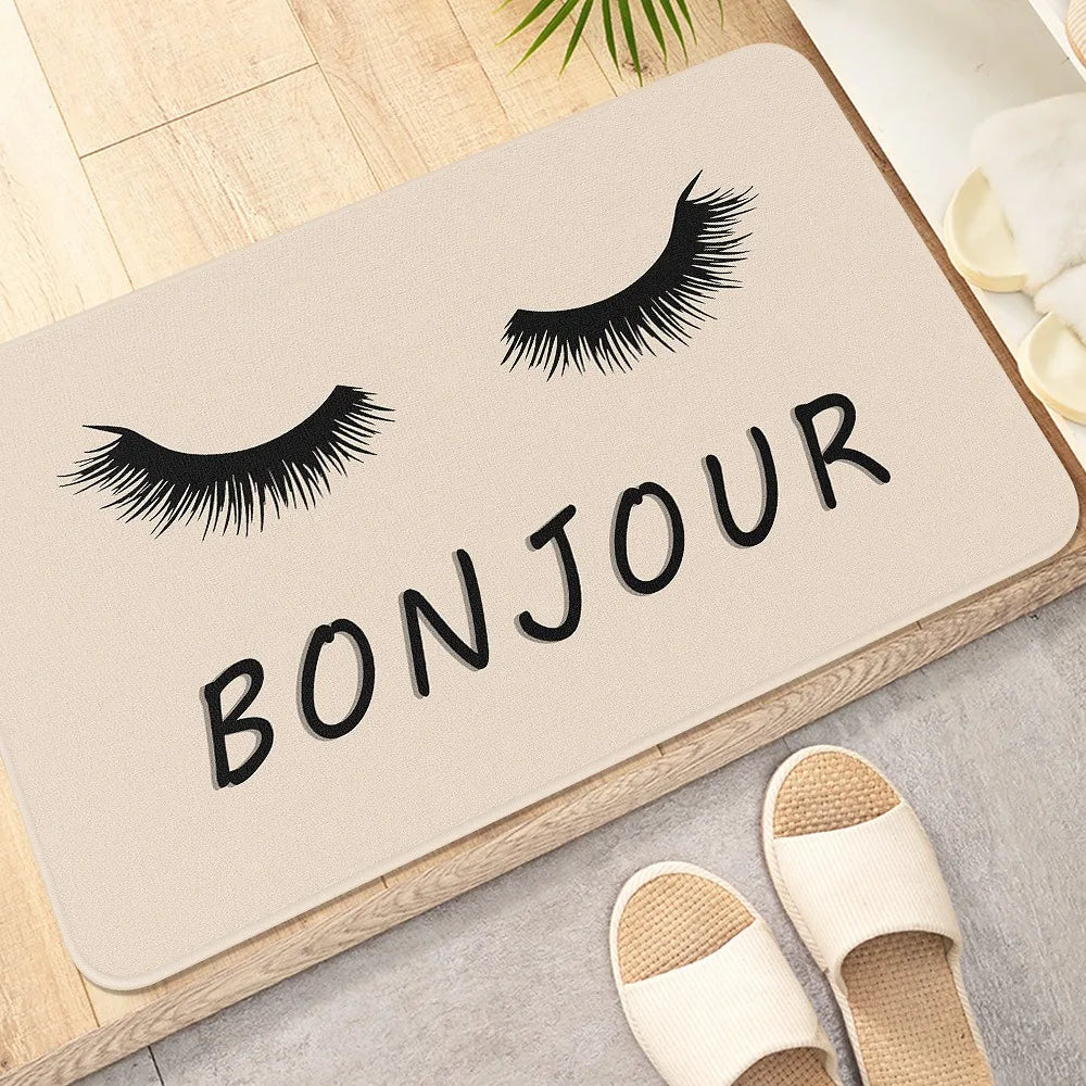 VIKAMA Eyelash Greeting Non-Slip Doormat