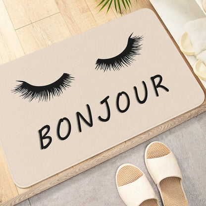 VIKAMA Eyelash Greeting Non-Slip Doormat