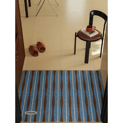 Holney Medieval Silk Ring Floor Mat High-Grade Thickened Trimmable Non-Slip Dirt-Resistant Entrance Door Rug Home Decor