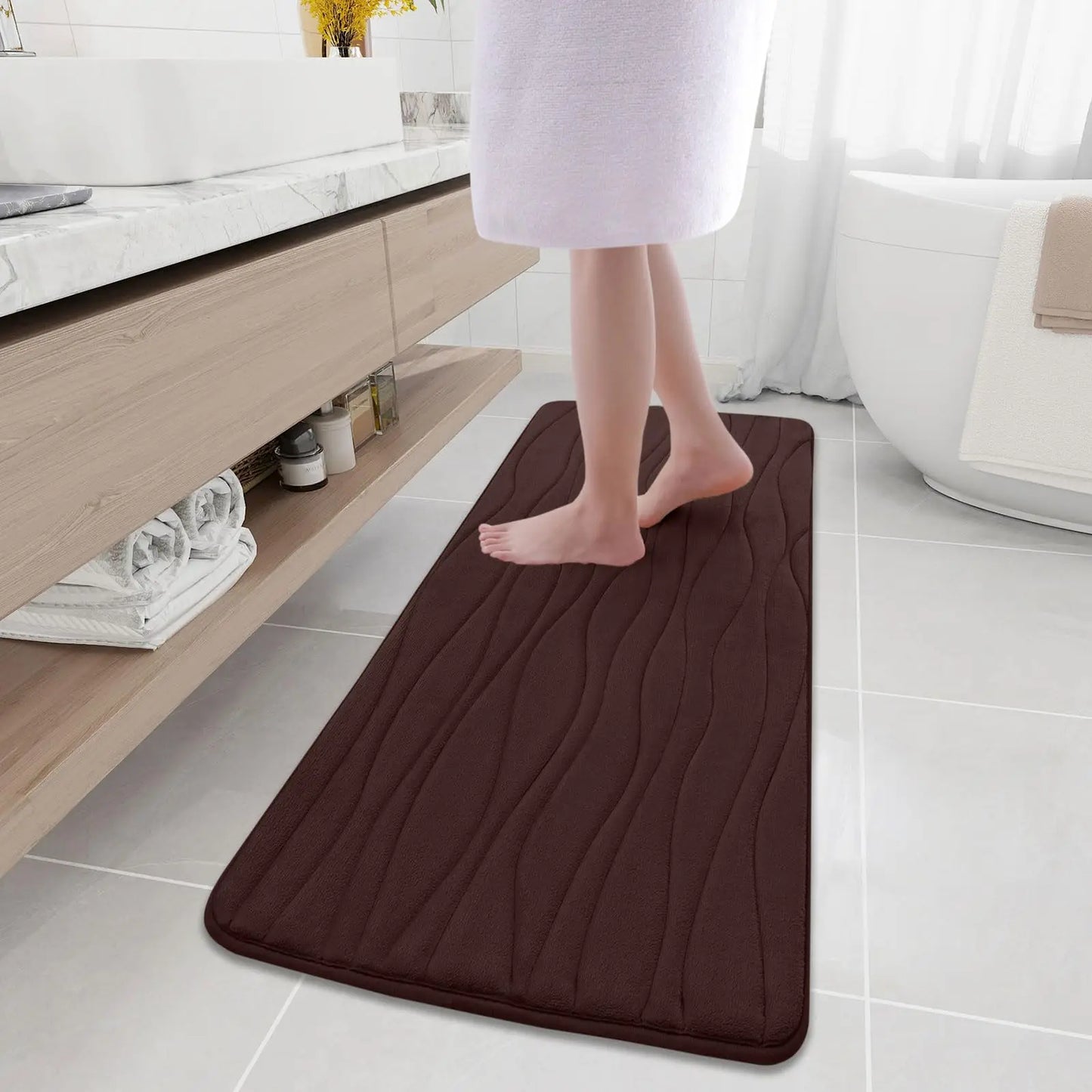 Olanly Memory Foam Absorbent Non-Slip Bath Mat