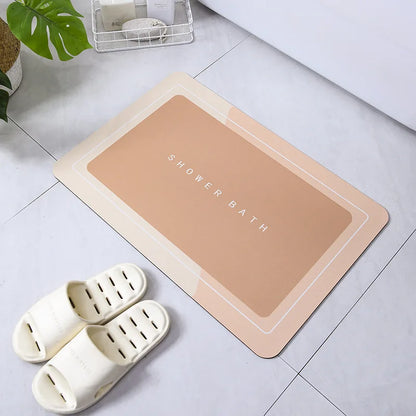 VIKAMA Super Absorbent Bathroom Floor Mat Non-Slip Toilet Kitchen Carpet