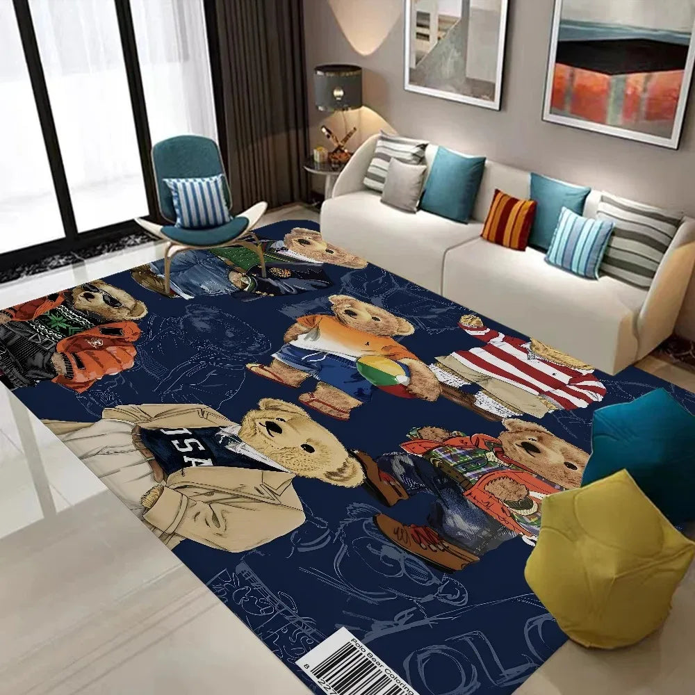 Cute Teddy Bear Non-Slip Floor Mat