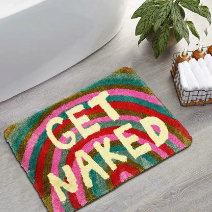 VIKAMA Faux Cashmere Bathroom Area Rug
