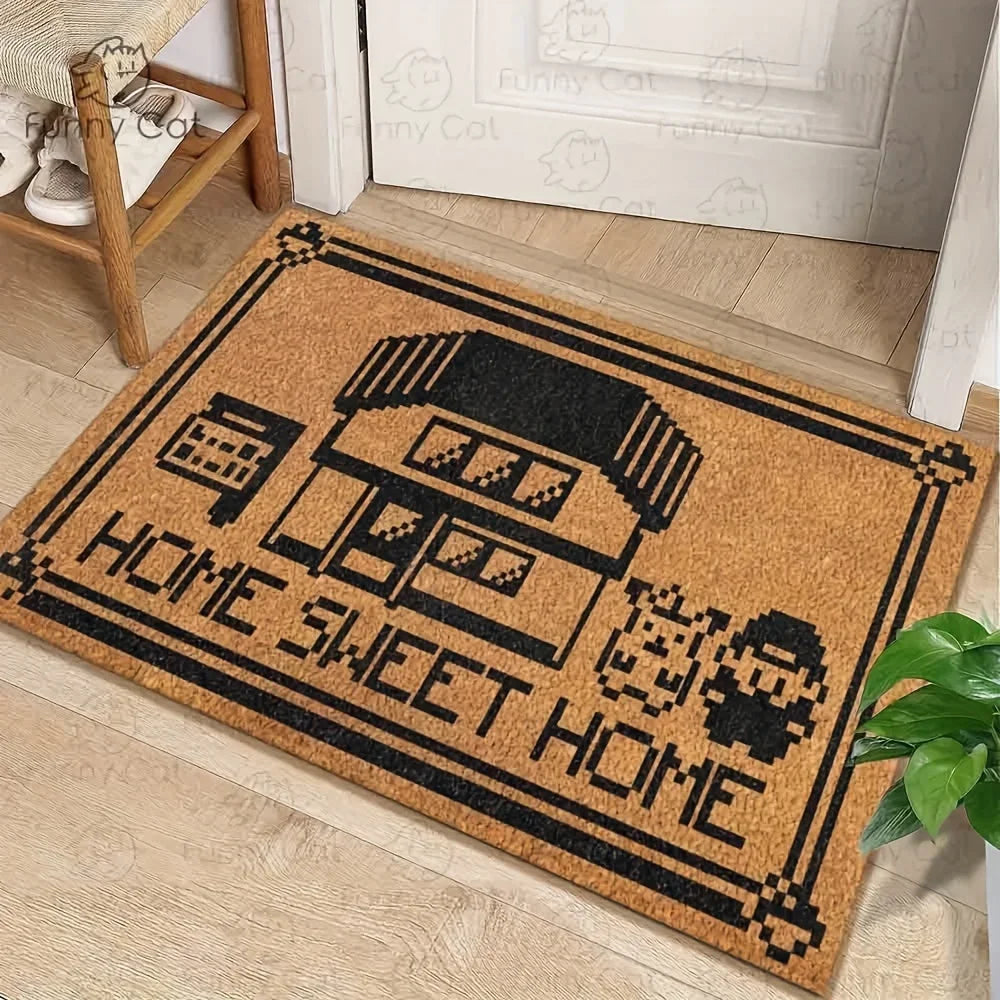 VIKAMA Home Sweet Home Anime Welcome Doormat