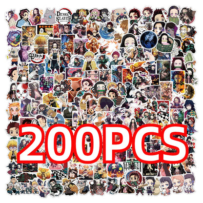 Demon Slayer Anime Cartoon Sticker Set 100 200 Pieces