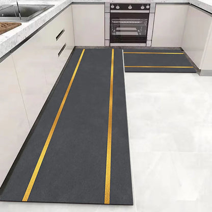 VIKAMA Kitchen Floor Mat Long Strip Non-Slip Corridor Bedroom Entrance Carpet