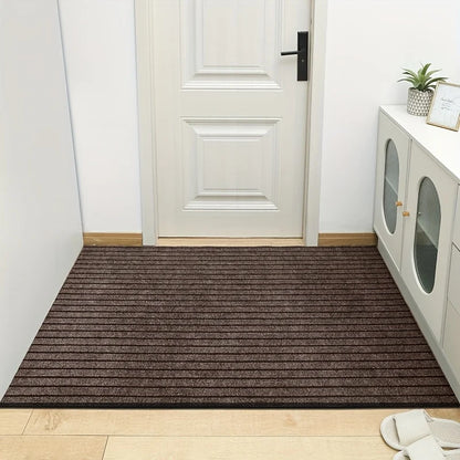Large Striped Rubber-Back Corridor Carpet Non-Slip Washable Laundry Room Outdoor Area Rug Custom Size Home Decor