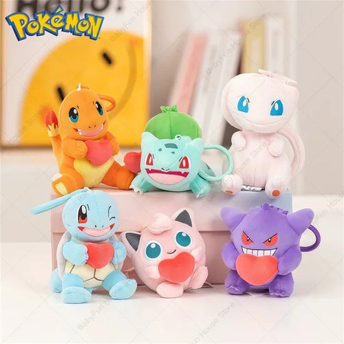 Pokemon Character Plush Toy Keychain Set