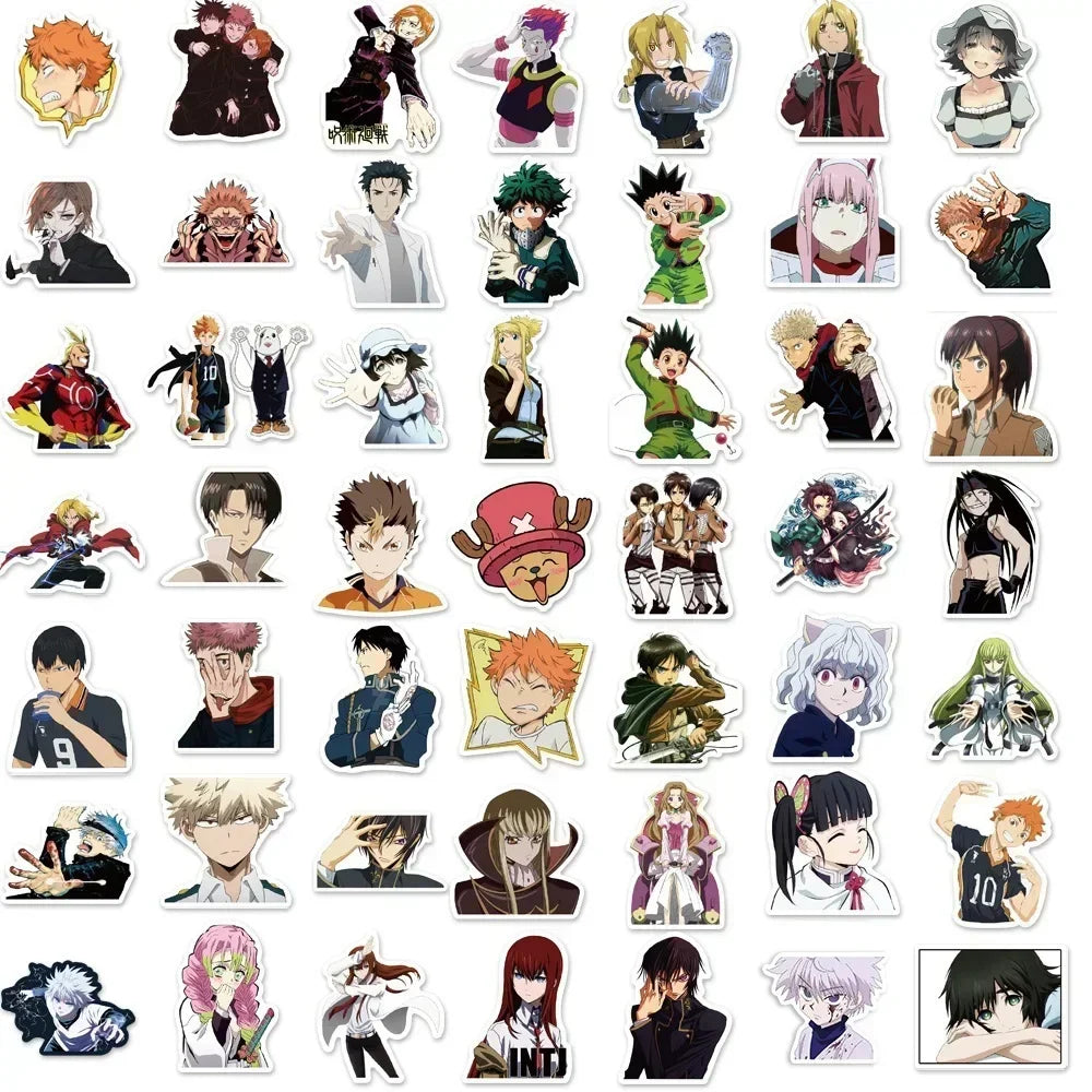 Mixed Anime Waterproof Sticker Set 100 300 Pieces