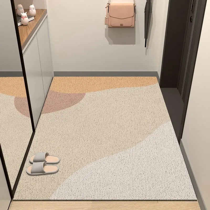 Nordic PVC silk ring non-slip door mat