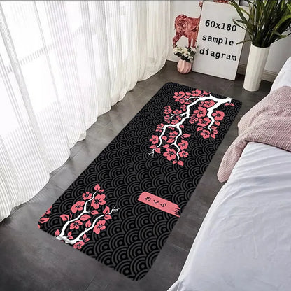 Japanese Sakura Moon Carpet Rug