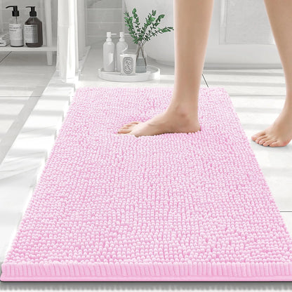 Olanly Chenille Non-Slip Absorbent Bath Mat
