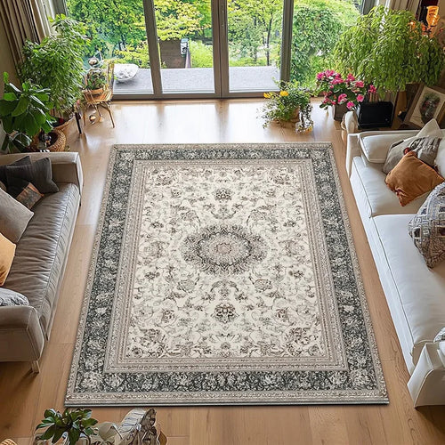 Retro washable anti-slip soft area rug