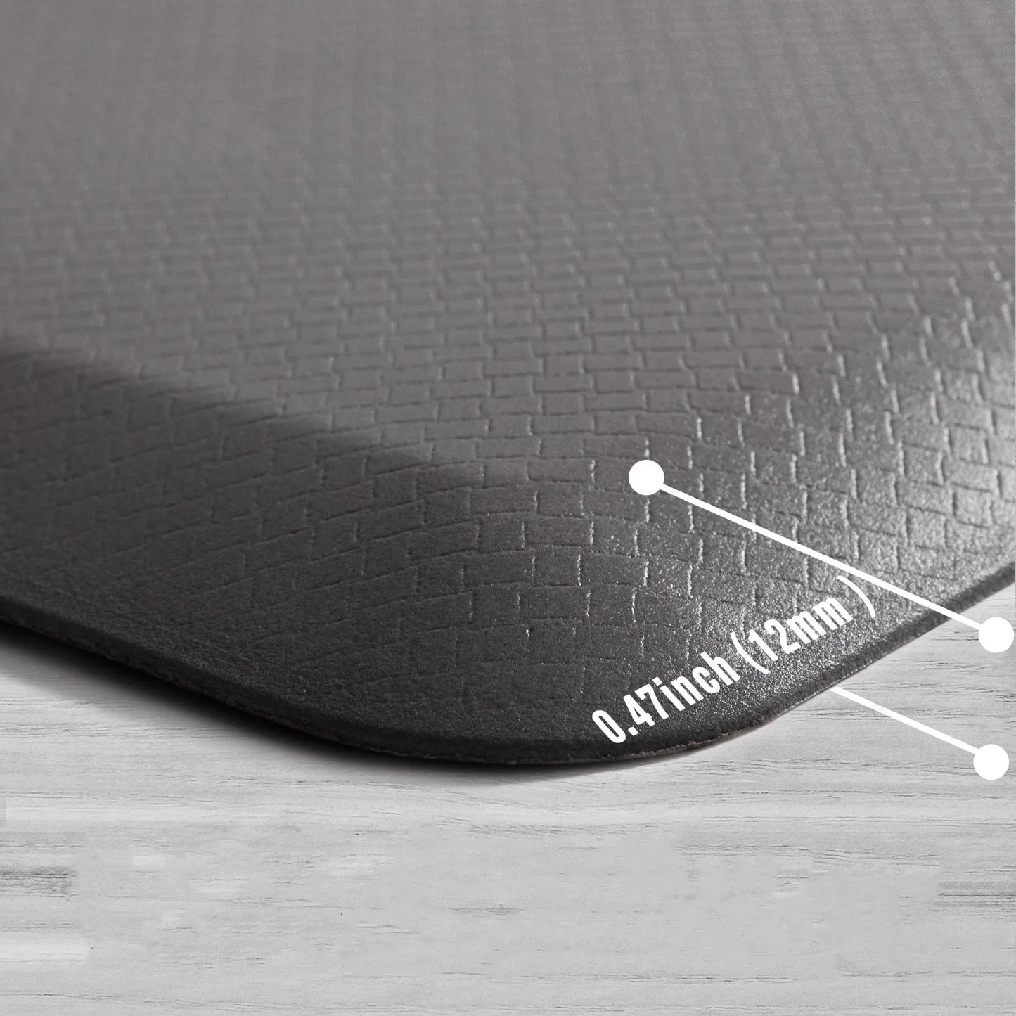Anti-Fatigue Standing Mat, Kitchen Mat with PVC Waterproofing, Non-Slip Kitchen Rug