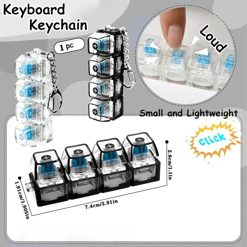 Light Up Keyboard Keychain