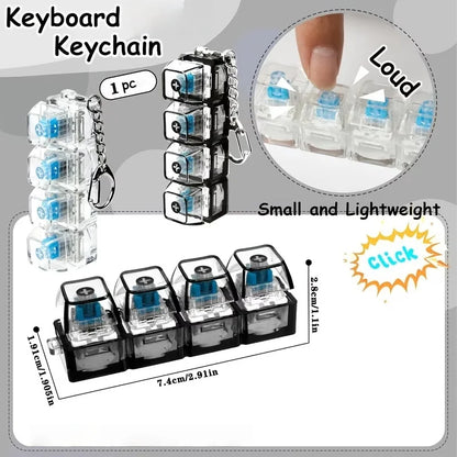 Light Up Keyboard Keychain