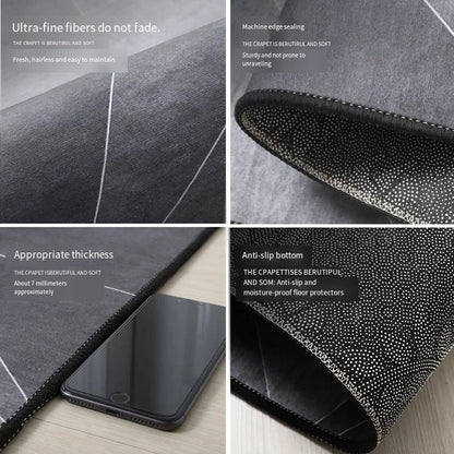 VIKAMA Modern Minimalist Anti-Slip Office Chair Mat