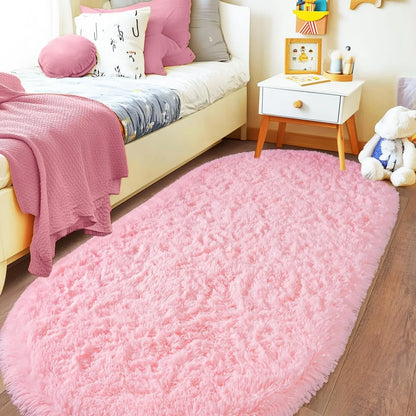 VIKAMA Soft Fleece Plush Bedroom Area Rug
