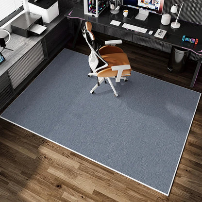 VIKAMA Simple Gaming Room Carpet Non-Slip Swivel Chair Study Bedroom Floor Mat