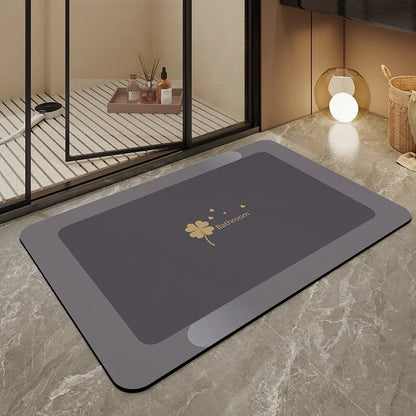 Modern non-slip absorbent bath mat