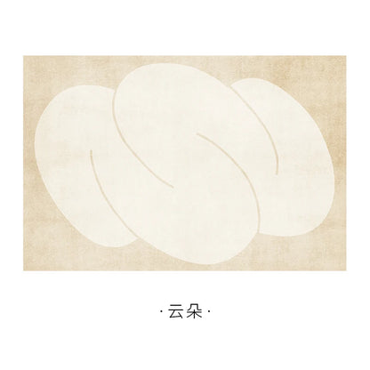 Japanese Minimalist Plush Non-Slip Area Rug