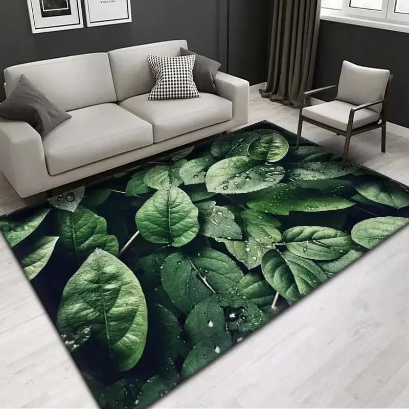 Chamomile Flower Spring Area Rug