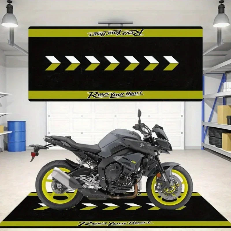 VIKAMA Motorcycle Display Non-Slip Area Rug