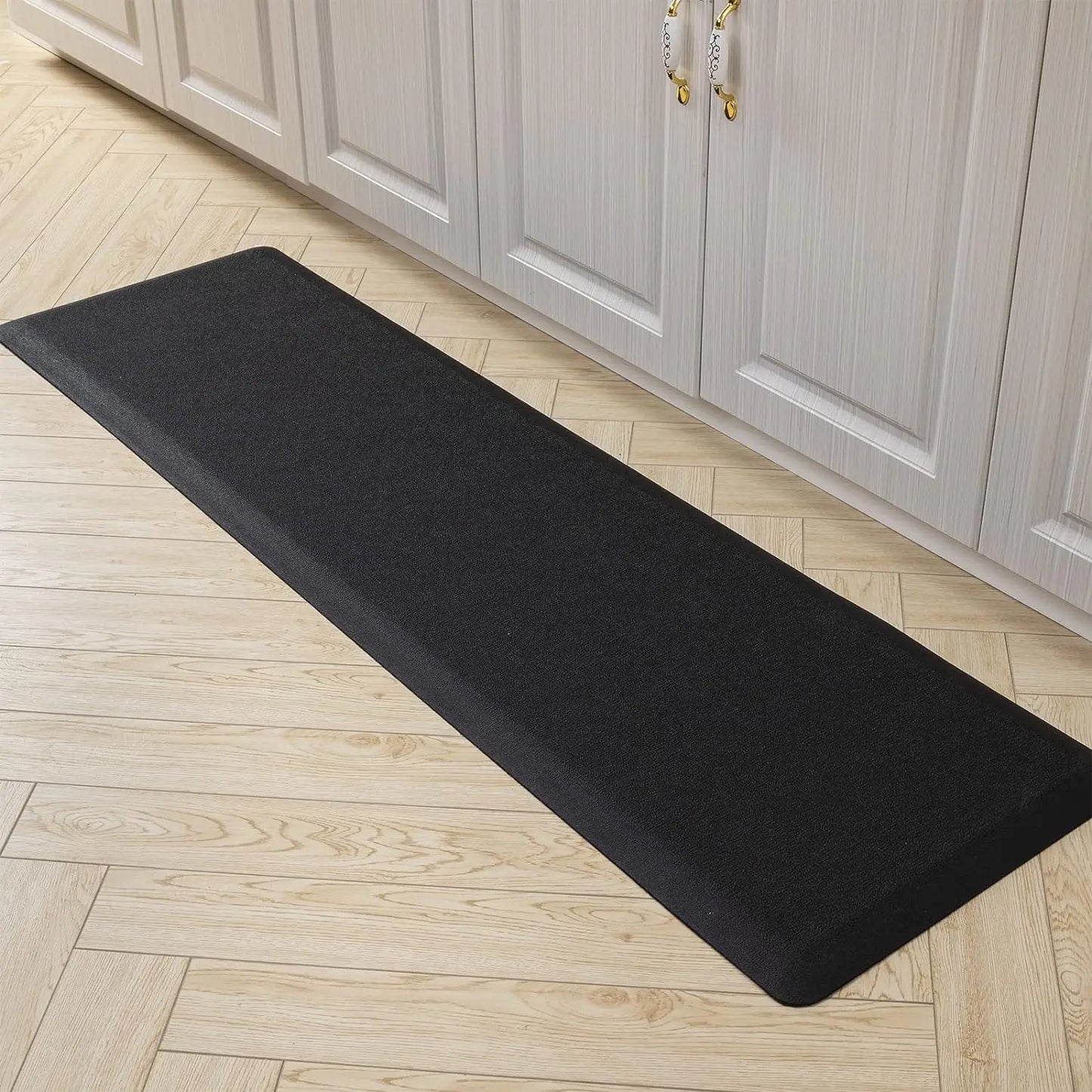 Anti-Fatigue Floor Mat 20mm Thick Cushioned Kitchen Comfort Mat Waterproof Non-Slip Standing Desk PVC Ergonomic Foam Rug