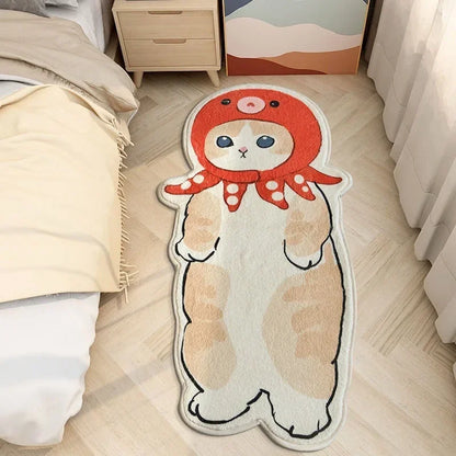 Cartoon Cute Cat Floor Mat Soft Absorbent Bedroom Living Room Bedside Carpet MS22 YJ