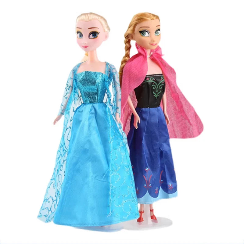 Disney Frozen 2 Anna Elsa 30cm Poseable Doll Set