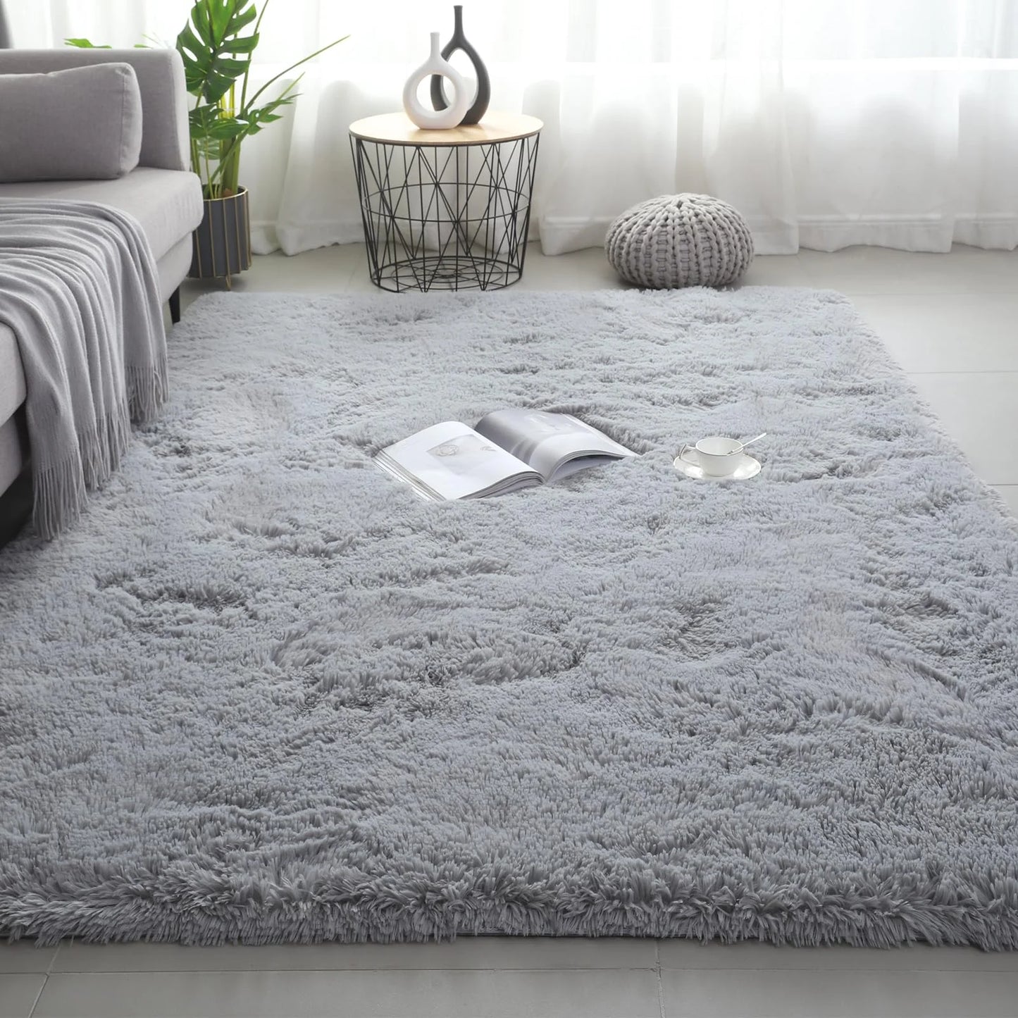 VIKAMA Ultra-Soft Puffy Indoor Area Rug