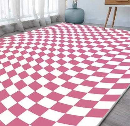 VIKAMA Green Checkered Floor Mat