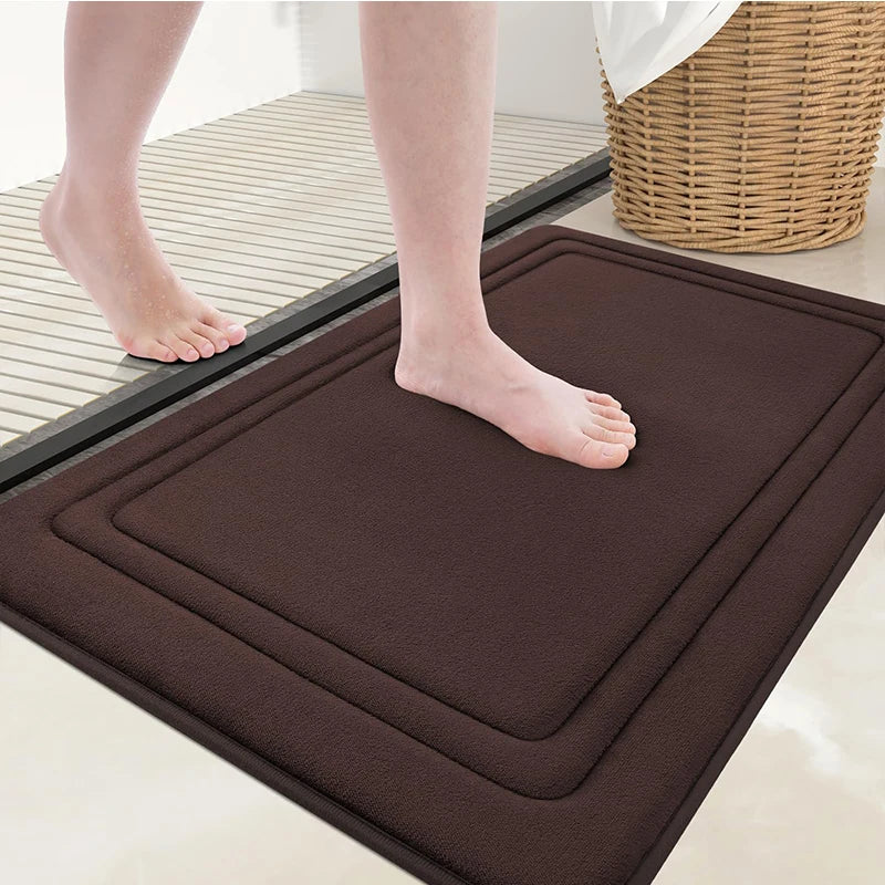 Olanly Memory Foam Soft Non-Slip Bath Mat