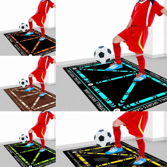 Soccer Training Mat Multi-Color Line Markings Football Practice Pad Indoor Outdoor Sports Game Training Floor Mat