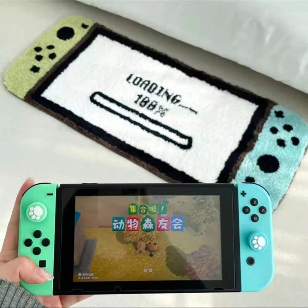 VIKAMA Game Console Shaped Plush Cartoon Area Rug
