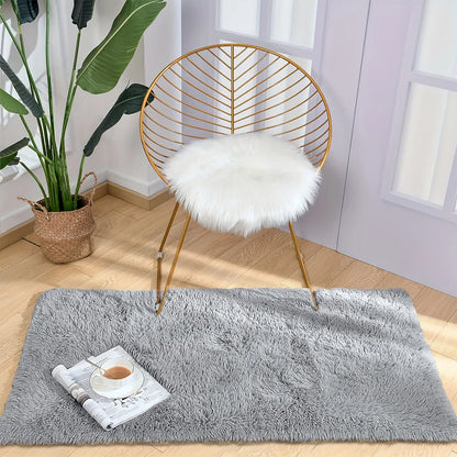 VIKAMA Silk Wool Carpet Bedroom Living Room Carpet Ins Style Scandinavian Home Floor Mats Home Decoration