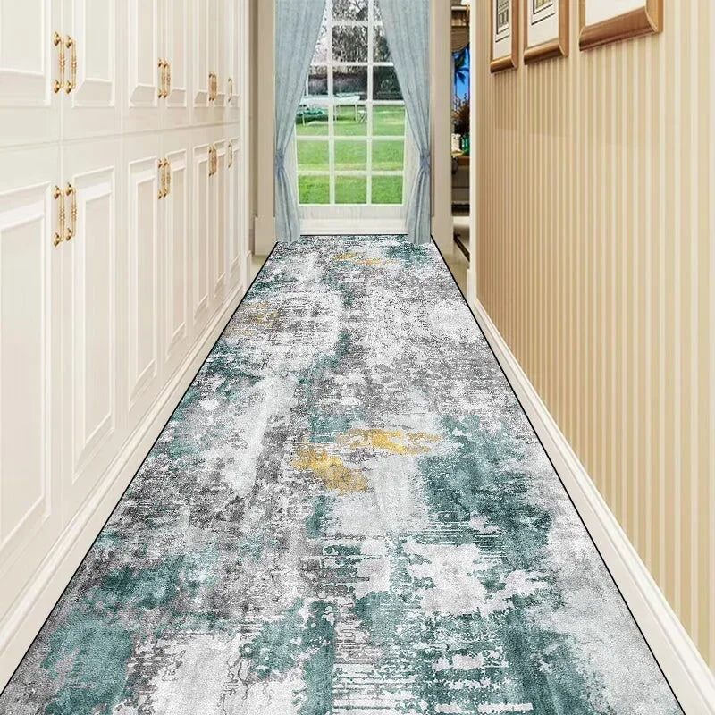Nordic Abstract Long Corridor Runner Rug