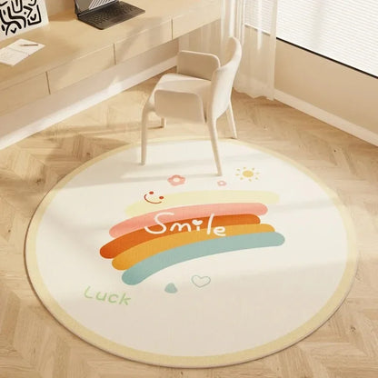 VIKAMA Kids Hopscotch Round Play Rug