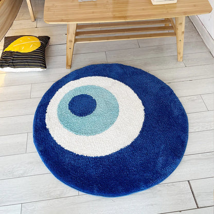 Evil Eye Tufted Minimalist Rug
