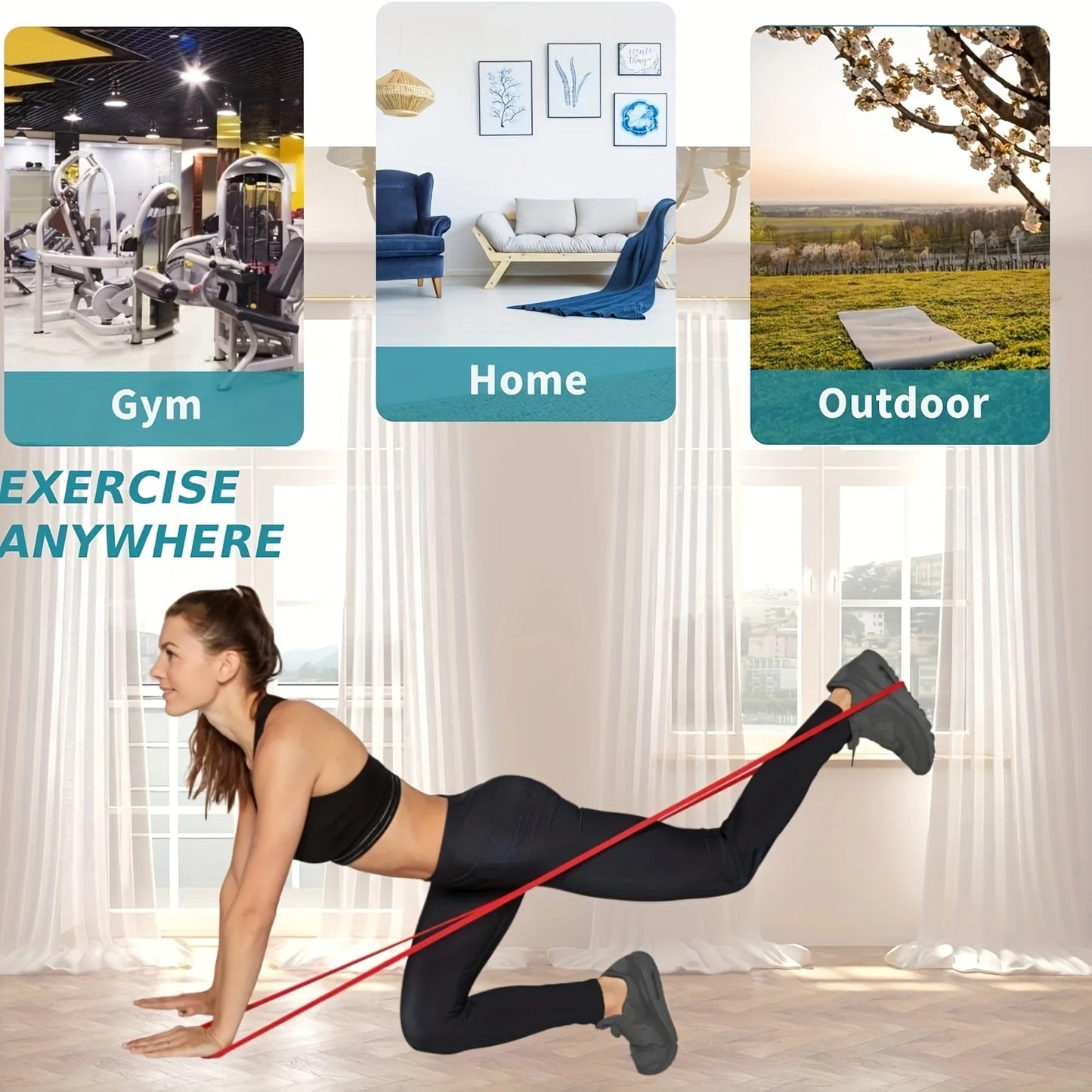 Stackable TPE Resistance Band Set