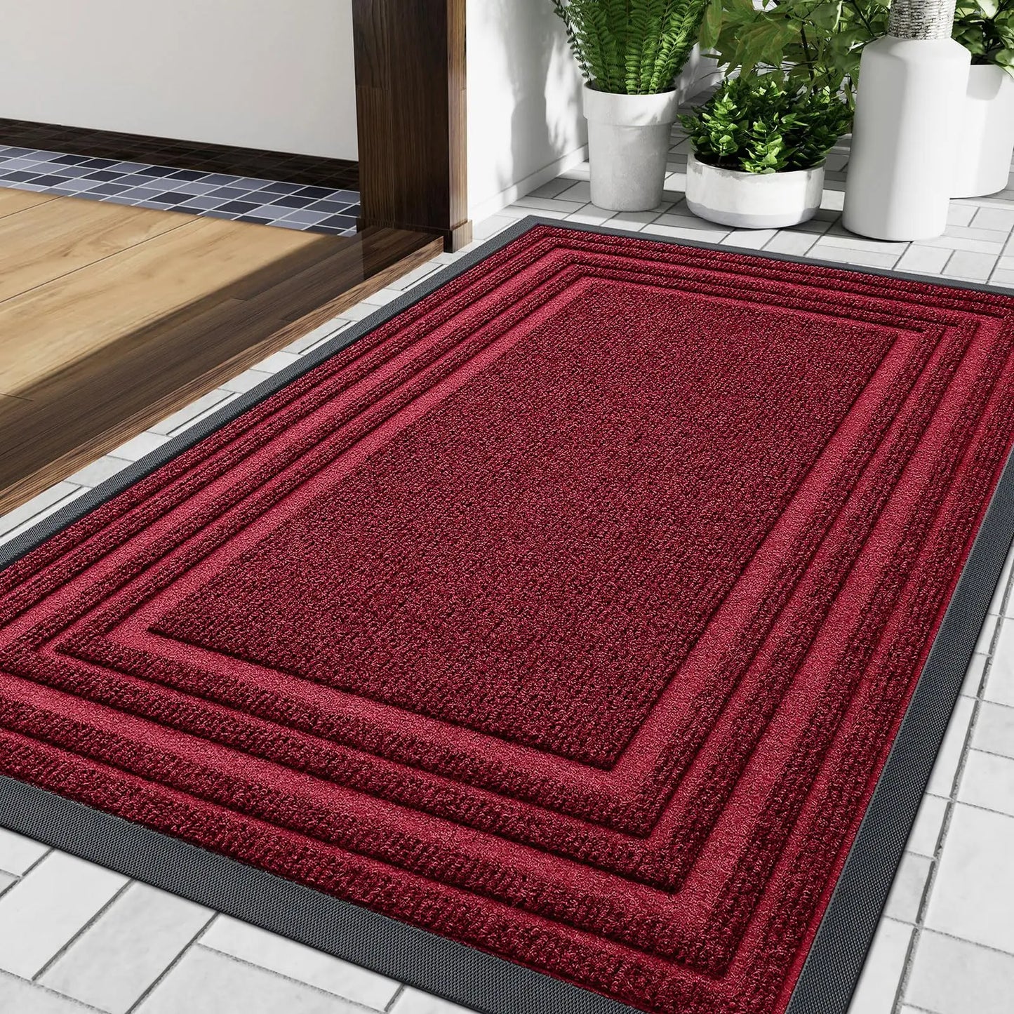 Olanly Heavy Duty Non-Slip Rubber Doormat