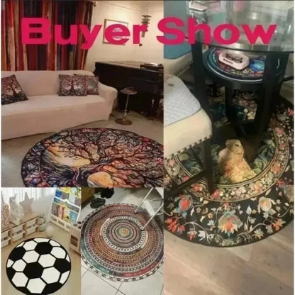 Bohemian Mandala Round Floor Rug