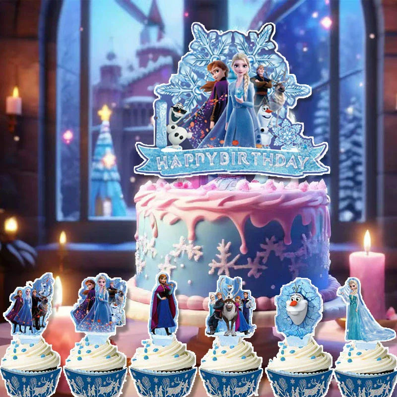 Disney Frozen Elsa Anna Birthday Party Decoration Set