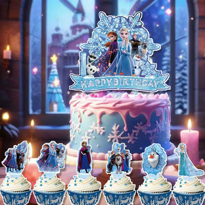 Disney Frozen Elsa Anna Birthday Party Decoration Set