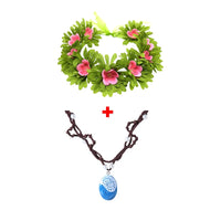 Flower and Necklace