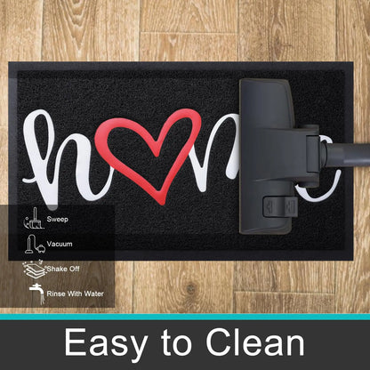 Olanly Cute Letter Non-Slip Dirt Trapper Doormat